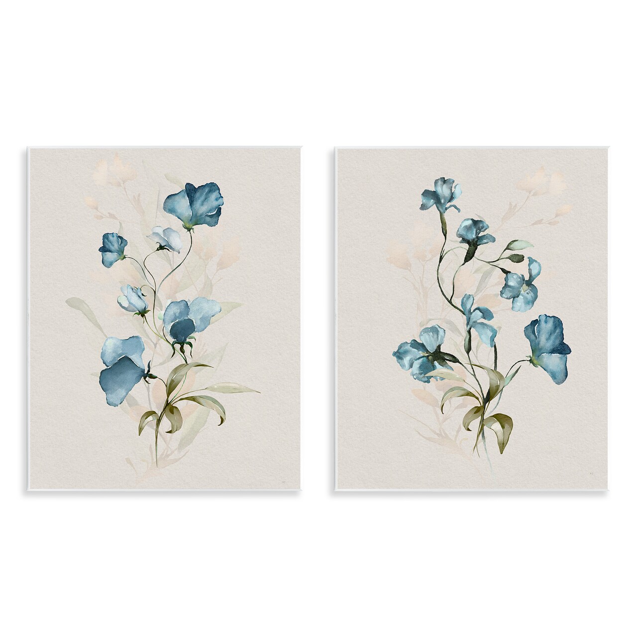 Stupell Industries Blue Botanical Herbs Wall Plaque Design by Susan Jill